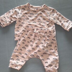 Nordstrom Pink and‎ Black Rainbow Kids One Piece